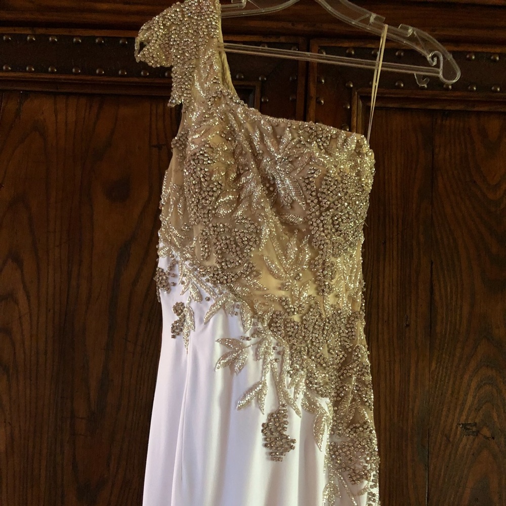 Swarovski crystal and beaded gown